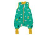 Babyschlafsack SCHLUMMERSACK "Schlafsack mit Füßen 1.0 Tog" Gr. 60, grün (waldtiere), Schlafsäcke, Baby, L: 60cm, Obermaterial: 100% Baumwolle CO(Bio)., L:60cm