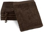 Waschhandschuh ROSS "Vita 4004", braun (mokka), B:16cm L:22cm, Frottier, Handtücher