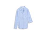 TOM TAILOR Damen Bluse mit Brusttaschen, blau, Meliert, Gr. 46