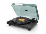 Lenco L-30BK - Plattenspieler mit Riemenantrieb und Holzgehäuse - USB/PC-Encoding - Auto-Stopp-Funktion - Schwarz