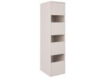 Xora Wäscheschrank, Kaschmir, Holzwerkstoff, 3 Fächer, 50x210x67.5 cm, Waschküche, Wäscheschrank