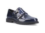 Hush Puppies Verity Hi-Shine Leder Dames Navy Schoenen