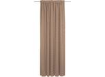 Vorhang ADAM "Uni Collection, Made in Germany", braun, B:142cm H:315cm, Baumwolle (Bio-Baumwolle), Gardinen, Blickdichter aus 100% Bio-Baumwolle, Vorhang nach Wunschmaß