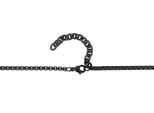 Kette ohne Anhänger ADELIA´S "Halskette mit Anhänger – aus Edelstahl", schwarz, Halsketten, Herren, 60cm, Edelstahl, Ideal als Geschenk zum Muttertag