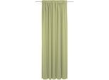 Vorhang ADAM "Uni Collection, Made in Germany", grün, B:142cm H:265cm, Baumwolle (Bio-Baumwolle), Gardinen, Blickdichter aus 100% Bio-Baumwolle, Vorhang nach Wunschmaß