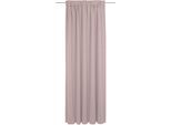 Vorhang ADAM "Uni Collection, Made in Germany", rosa, B:142cm H:255cm, Baumwolle (Bio-Baumwolle), Gardinen, Blickdichter aus 100% Bio-Baumwolle, Vorhang nach Wunschmaß