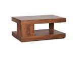 Mid.you , Sheeshamfarben , Holz , Sheesham , massiv , rechteckig , 90x40x60 cm , FSC MIX , Stauraum ,
