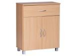 Mid.you , Buchefarben , Holzwerkstoff , 1 Fächer , 1 Schublade(n) Schubladen , 60x75x30 cm , stehend ,