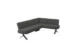 Möbelix , Schwarz , Metall, Textil , 248x176 cm , Esszimmer, Bänke, Polsterbänke
