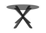 P & B , Grau, Schwarz , Metall, Glas , rund , 75.5 cm ,