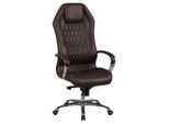 Mid.you , Braun , Metall , Echtleder, Kombination Echtleder/Lederlook , Rindleder , 67x136x67 cm , Wippfunktion, Wippmechanik mit Härtegradeinstellung, Sitzfläche 360° drehbar, inklusive Armlehnen , Büromöbel, Bürostühle, Chefsessel