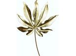 Wanddekoobjekt I.GE.A. "Metall-Blatt", gold (goldfarben), B:29cm H:42cm T:1cm, Metall, Wanddekoobjekte, zum Hängen
