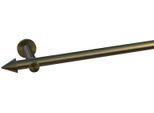 Gardinenstange INDEKO "Calais", gold (messing, antik), L:250cm, Gardinenstangen, Gardinenstange
