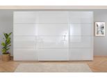 Kleiderschrank OTTO HOME "Mehrzweckschrank Aktenschrank Möbel Mietswohnung Schlafzimmer KOLUNA", weiß (alpinweiß, glas kristallweiß), B:360cm H:229cm T:62cm, Holzwerkstoff, Schränke, Kleiderschrank, Breiten 203/271/315/360 cm Höhen 210/229 Glas-Front MADE IN GERMANY