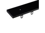 Gardinenschiene SN DECO GROUP "Objektschiene LM", schwarz, L:350cm T:6,11cm, Aluminium, Gardinenstangen, Gardinenschiene, vorgebohrt, Aluminium, Innenlauf, Vorhangschiene