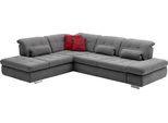 Ecksofa DIE PLANBAR "MP-IN17004 L-Form, Breite 323 cm, wahlweise weitere Funktionen", grau, B:323cm H:84cm T:260cm, 100% Polyester, Sofas, Ecksofa, Federkernpolsterung, inkl. Sitztiefenverstellung