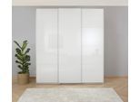 Kleiderschrank OTTO HOME "Mehrzweckschrank Aktenschrank Möbel Mietswohnung Schlafzimmer KOLUNA", weiß (alpinweiß, hochglanz weiß), B:203cm H:229cm T:62cm, Holzwerkstoff, Schränke, Kleiderschrank, Breiten 203/271/315/360cm Höhen 210/229 Hochglanzfront MADE IN GERMANY