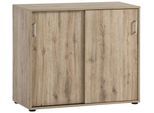 Aktenschrank WELLTIME "Baku", braun (wildeichefarben), B:100,1cm H:83,6cm T:41cm, FSC-zertifizierter Holzwerkstoff, Schränke, Aktenschrank, Solide Verarbeitung - Dieses Produkt ist in Deutschland gefertigt