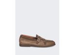 Santoni Heren double-buckle loafer