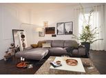 Wohnlandschaft MUSTERRING "MR 2490 Ecksofa mit erstklassigem Sitzkomfort, Long-Life-Leder", grau (light grau, b), B:342cm T:207cm, Sofas, Wohnlandschaft, Bronze-Fuß Sitzhöhe 46cm, wahlweise mit Funktionen, Maße 342 x 207 cm