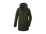 Parka KILLTEC "KOW 80 MN PRK", Herren, Gr. XL, grün (moosgrün), Obermaterial: 100% Polyester.Futter: 100% Polyester.Füllung: 100% Polyester, Jacken Parka, Wasser- und winddichter Funktionsparka, atmungsaktiv, recycelt