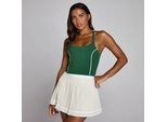 MP Damen Tempo Contrast Strappy Racerback Top - Renngrün - XS