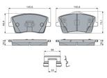 BOSCH Bremsbelagsatz, Scheibenbremse 0986460144 für Volvo LYNK & CO