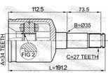 FEBEST Gelenksatz, Antriebswelle 1011caplh Vorderachse links für Opel GM