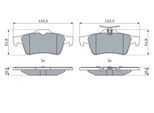 BOSCH Bremsbelagsatz, Scheibenbremse 0986424999 für Peugeot