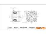 DRIVE+ Radlagersatz dp2010100191 Hinterachse für BMW