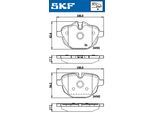 SKF Bremsbelagsatz, Scheibenbremse vkbp90075 für BMW