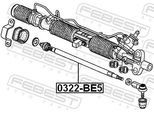 FEBEST Axialgelenk, Spurstange 0322be5 Vorderachse für HONDA