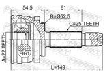 FEBEST Gelenksatz, Antriebswelle 1210h517 Vorderachse für HYUNDAI