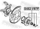 FEBEST Radnabe 0482v97f Vorderachse für MITSUBISHI