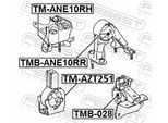FEBEST Lagerung, Motor tmane10rh vorne rechts für TOYOTA