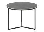 Livetastic Beistelltisch, Schwarz, Grau, Keramik, Metall, rund, 60x45x60 cm, Wohnzimmer, Wohnzimmertische, Beistelltische, Beistelltische Metall