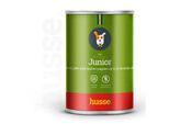 husse Junior Pâté 24 Dosen je 400 g. (9,6 kg) | Ausgewogene Mahlzeit mit Kalbfleisch & getrocknetem Ginseng