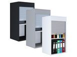 VCM Büroschrank Aktenschrank mit Rollladen Maße ca. H. 93 x B. 50 x T. 40 cm – Aktos L