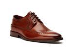 Base London Havisham Leren Heren Tan Derby Schoenen