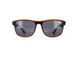Superdry Rockstep 104 matzwart oranje donkergrijze zonnebril