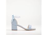 Illy Niedrig Block Absatz Sandalen with Pearls