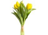 Kunstblume BOTANIC-HAUS "Willa", gelb, B:16cm H:32cm T:16cm, Kunststoff, Kunstpflanzen, Tulpenbündel im 7er-Set