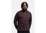 Sweatshirt DAILY COTTON "Daily Cotton Sweatshirt OVERSIZE HALF-ZIP", Jungen, Gr. M, chocolate braun, Obermaterial: 100% Baumwolle CO., Sweatshirts Sweatshirt
