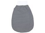 Babyschlafsack TUPTAM "Strampelsack Baby Strampelsack mit breitem Bund Unwattiert" Gr. 6 bis 12, blau (streifenmuster dunkelblau), Schlafsäcke, Baby, L: 80cm, Obermaterial: 100% Baumwolle CO., L:80cm