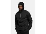 Sweatshirt DAILY COTTON "Daily Cotton Sweatshirt OVERSIZE HALF-ZIP", Jungen, Gr. M, schwarz washed, Obermaterial: 100% Baumwolle CO., Sweatshirts Sweatshirt