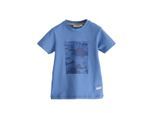 Superga Kinder/Kids Camo Logo T-shirt met kapmouw (Avio Blauw)