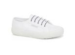 Superga Katoenen schoenveters met logo (Wit)