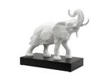 Dekofigur GOEBEL "Dekofigur Elefant Studio 8 Serengeti 54 cm weiß", weiß, B:22cm H:43cm T:54cm, Dekofiguren, Dekofigur