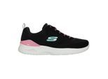 Skechers Sketch-Air Mesh-sportschoenen voor dames (Zwart/roze)