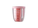 Lunchbox MEPAL "Fruitpot Ellipse 600 ml", bunt (vivid mauve), Kunststoff, Lebensmittelaufbewahrungsbehälter, Lunchbox